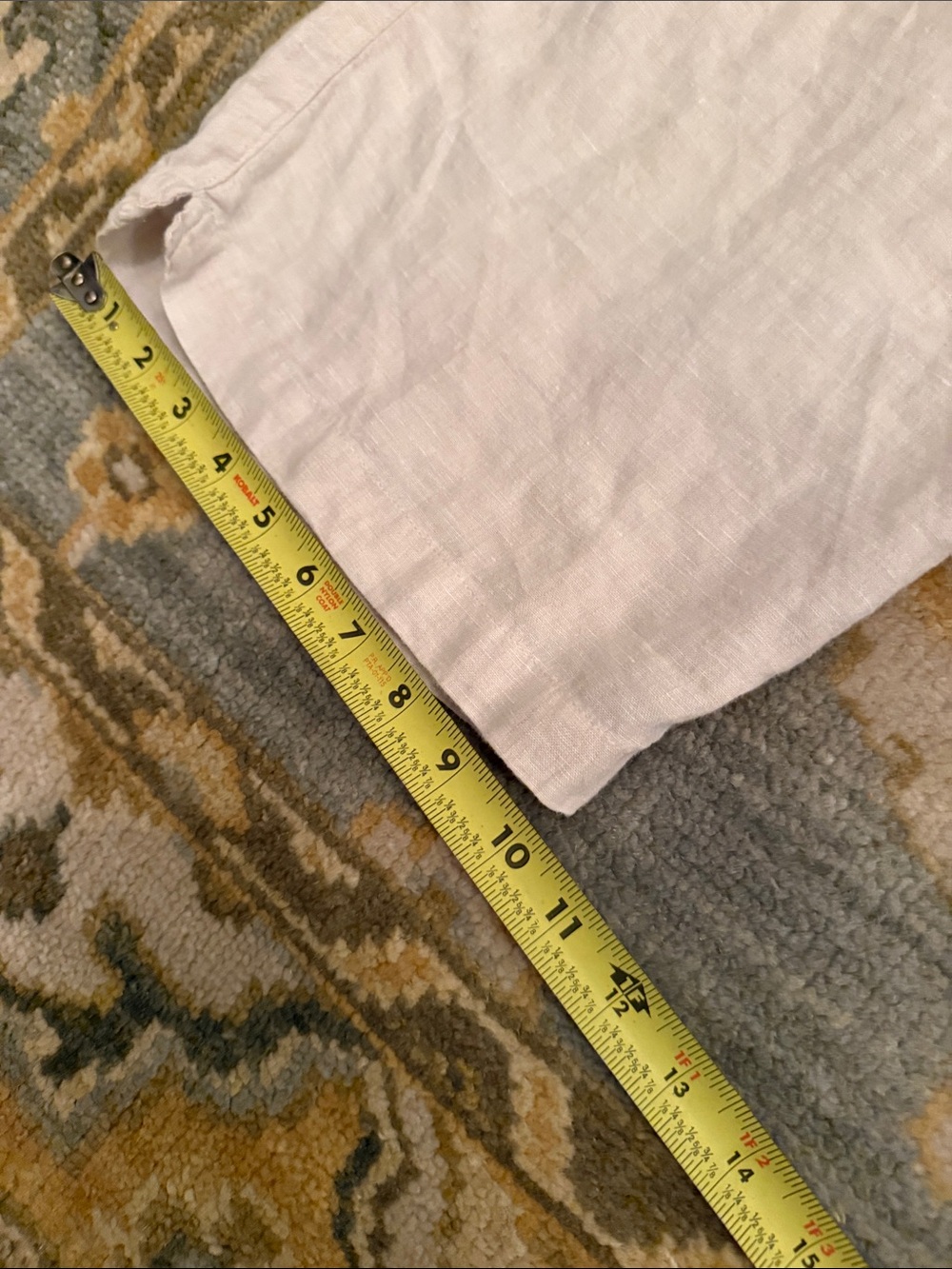 Cynthia Rowley Pale Lilac Linen Wide-Leg Pants - Picture 5 of 6